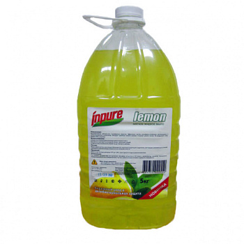Мыло жидкое 5л INPURE Лимон, антибактериальное, ПЭТ