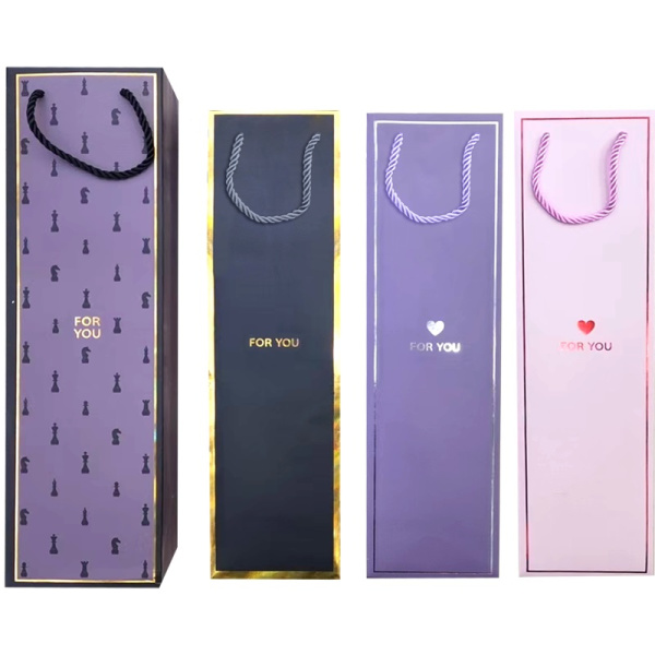 Пакет подарочный ламинированный под бутылку 11_11_38см deVENTE Vintage For You, ассорти