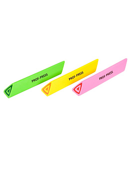 Ластик для чернографитных карандашей 80*15*15мм PROF-PRESS Bright Time, ассорти