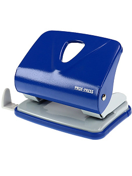 Дырокол до 30л PROF-PRESS, металлический, синий