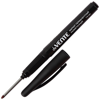 Маркер строительный deVENTE Repair&Craft Long Tip 1,5мм, с длинным наконечником разметочный для труднодоступных мест, черный