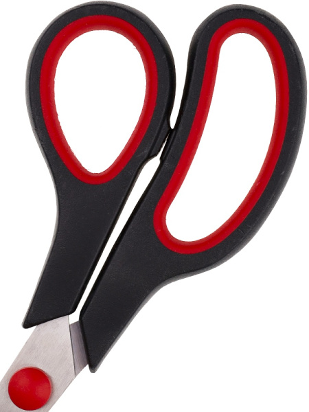 4_Ножницы 21,5см прорезиненные ручки PROF-PRESS, в картонном блистере