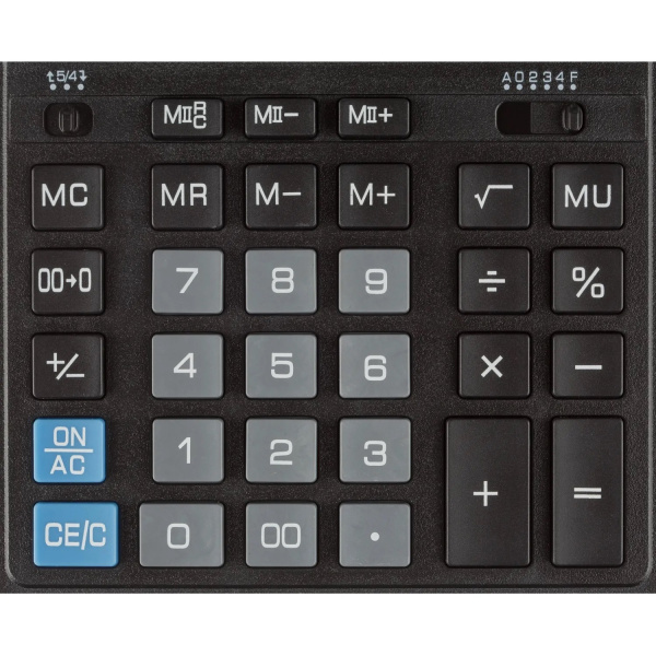 8_Калькулятор 12 разрядов Attache AF-888 204_158_38мм, двойное питание