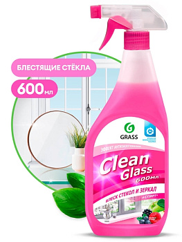 Средство для очистки стекол 600мл GRASS Clean glass Лесные ягоды, с распылителем