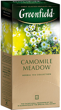 Чай пакетированный GREENFIELD Camomile Medow травяной, ромашковый, 25п*1,5г, 0532-10