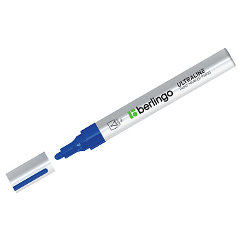 Маркер-краска лаковый (paint marker) Berlingo Uniline PA400 2-4мм, нитро-основа, синий