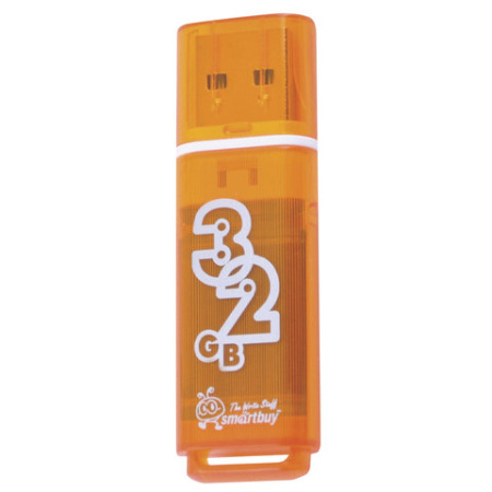 Память USB2,0 Flash 32Gb SMARTBUY Glossy оранжевый