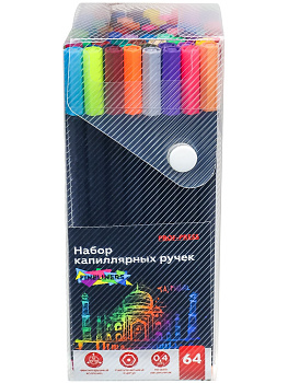 Набор капиллярных ручек (линеров) PROF-PRESS Taj Mahal 64шт, ассорти
