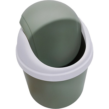 Контейнер, урна НАСТОЛЬНАЯ, 1,3л, 180*130*130мм, deVENTE Olive Bucket, оливковый