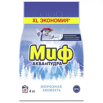 Стиральный порошок-автомат 4кг, МИФ Морозная свежесть