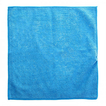 Салфетки хозяйственные 29*29см, 200г/м2, микрофибра, голубая