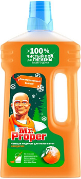 Средство для мытья пола и стен 1л MR.PROPER Мандарин