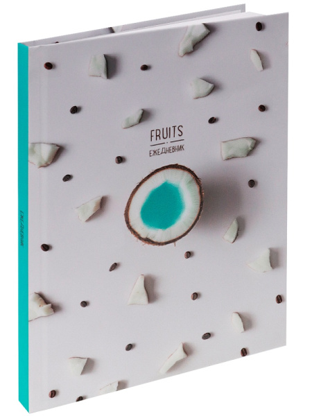 2_Ежедневник недатированный А5 COLLEZIONE Кокос и кофе, софт-тач ламинация, 128л