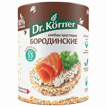 Хлебцы DR.KORNER Бородинские ржаные, 100г