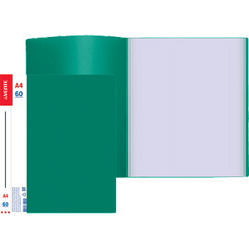 Папка 60 вкладышей deVENTE Daily, пластик 0,6мм, зеленая