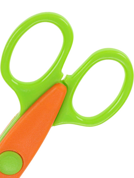 4_Ножницы 130мм PROFIT Монстрики, оранжево-зеленые