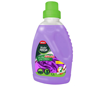 Средство для стирки жидкое автомат 1,3л MASTER FRESH Color, гель