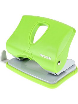 Дырокол до 20л PROF-PRESS, зеленый