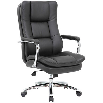 Кресло офисное, экокожа, хром, BRABIX PREMIUM Amadeus EX-507, черное