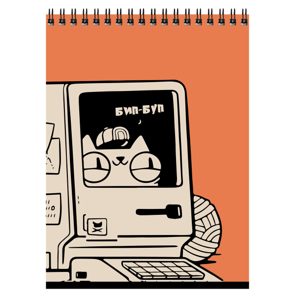 5_Блокнот А5 60л клетка, гребень BG Могу позволить, ассорти