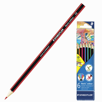 Карандаши цветные 6 цветов STAEDTLER Noris club Ecology