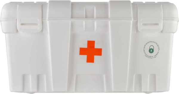 4_Аптечка домашняя органайзер для хранения, 26,5_15,5_14см KEEPLEX Family doctor, белая