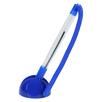 Ручка шариковая на подставке ATTOMEX 0,7мм СИНЯЯ, синий корпус