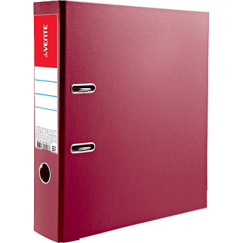 Папка-регистратор deVENTE корешок 75мм, ламинированная, с металлическим кантом, разборная, бордовая