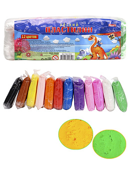 Пластилин на растительной основе (тесто для лепки) 12цв 108г PROFIT