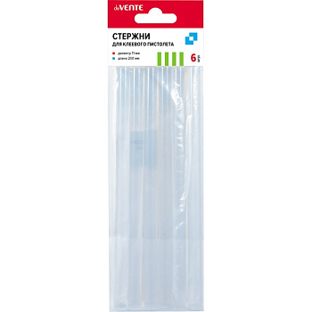 Клеевые стержни, диаметр 11мм, длина 200мм, КОМПЛЕКТ 6шт, deVENTE Repair&Craft
