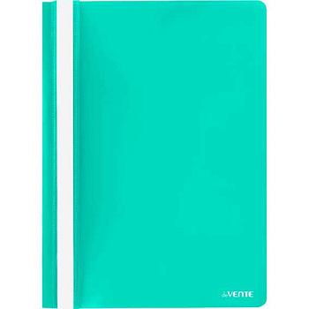 Папка-скоросшиватель deVENTE Pastel А4 пластик, прозрачный верхний лист, бирюзовая