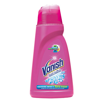 Средство для удаления пятен VANISH OxiAction 1000мл, для цветных и белых тканей