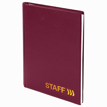 Телефонная книга А5 STAFF, ПВХ, 80л, вырубной алфавит, на евроспирали
