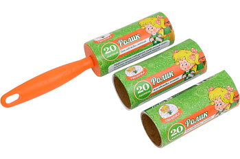 Набор для чистки одежды: ролик+2 запасных блока УМНИЧКА