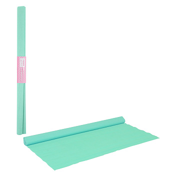 Бумага гофрированная (креповая) ПЛОТНАЯ, 32 г/м2, 50*250см, в рулоне deVENTE, светло-изумрудная