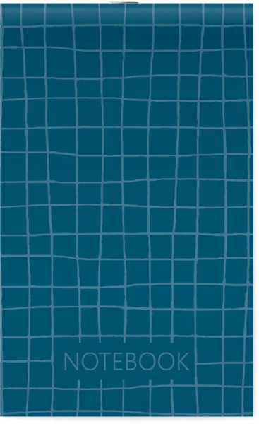 4_Блокнот А6 60л клетка, скоба LAMARK Monochrome, ассорти