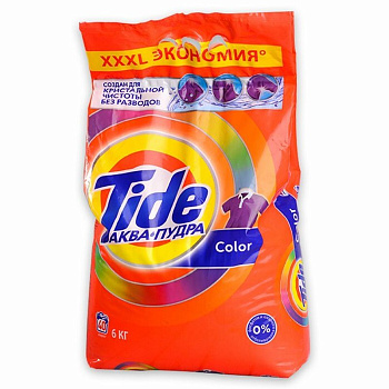 Стиральный порошок-автомат 6кг, TIDE Аквапудра Color