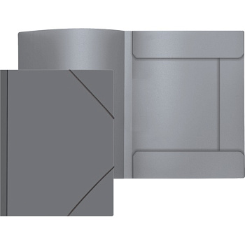 Папка на резинках А4, корешок 30мм, пластик 0,45мм deVENTE Daily, серая