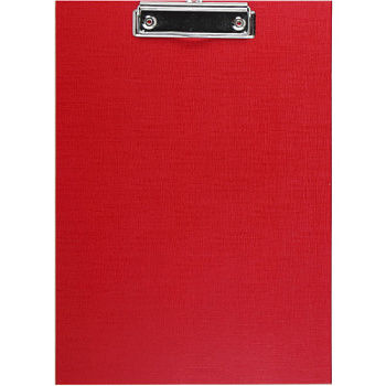 Планшет А4 Attache, картон/ПВХ с 1 прижимом, красный