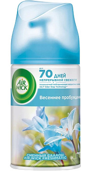 Освежитель воздуха AIRWICK Pure Весеннее пробуждение 250мл, сменный аэрозоль РФ