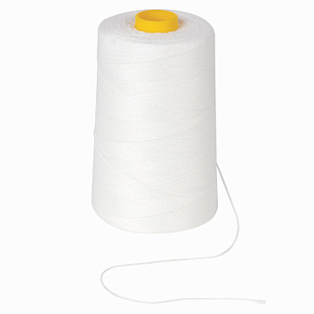 Нить лавсановая для прошивки документов, диаметр 0,7мм, длина 1000м, ЛШ 170, BRAUBERG, белая