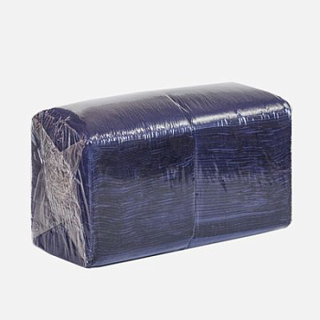 Салфетки бумажные 24*24см 400шт БигПак, синие