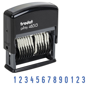 Нумератор 13-разрядный, оттиск 42*3,8мм TRODAT 48313