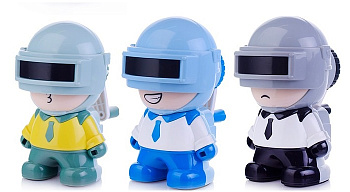 Точилка механическая PROF-PRESS Отважный спасатель, металлический механизм, ассорти