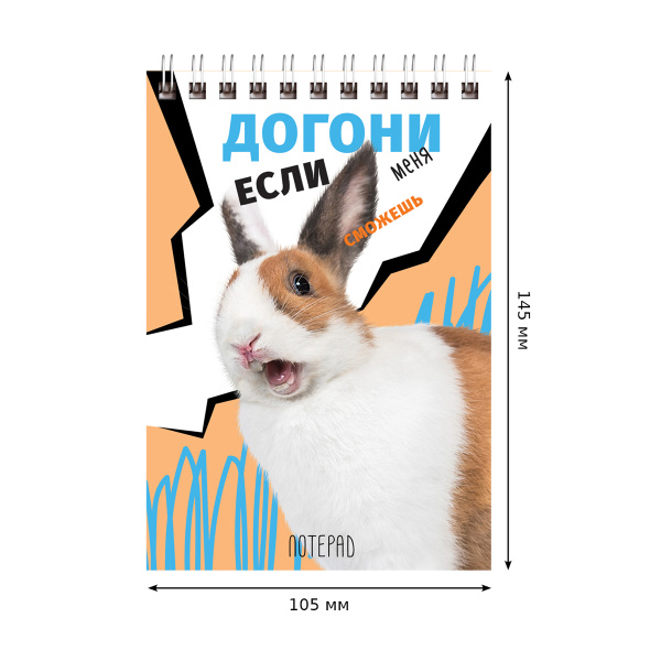 3_Блокнот А6 40л гребень BG Если сможешь, ассорти