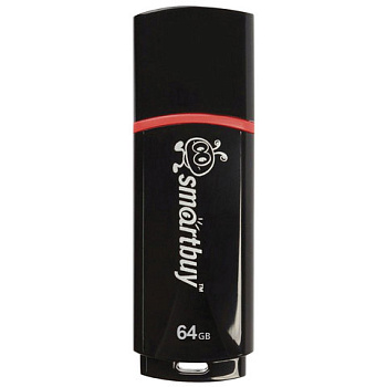 _Флеш-диск 64GB SMARTBUY Crown USB 2.0, черный