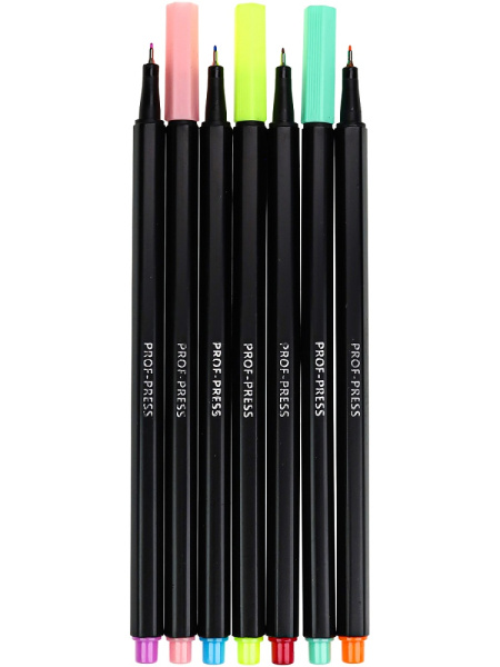 3_Набор капиллярных ручек (линеров) PROF-PRESS Istanbul 36шт, ассорти