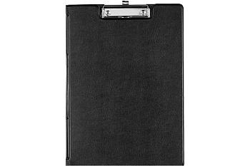 Папка-планшет А4 BANTEX, картон/ПВХ с 1 прижимом и крышкой, черная