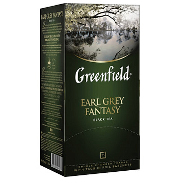 _Чай пакетированный GREENFIELD Earl Grey Fantasy, черный с бергамотом, 25п*2г, 0427-15