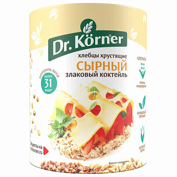 Хлебцы DR.KORNER Сырные злаковый коктейль, 100г